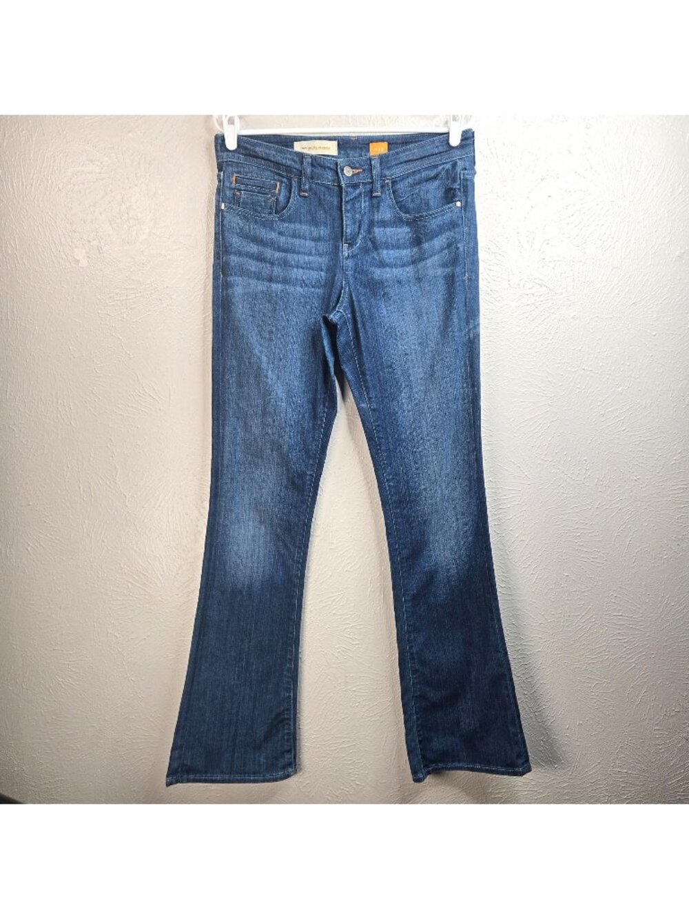 Pilcro Anthropologie Bootcut Blue Jeans 32x33 Tall High Rise Medium Wash Denim